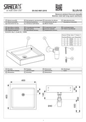 Sanela SLUN 65 Instructions For Use