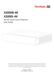 ViewSonic X2000B-4K User Manual
