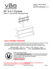 Vas BBCXL505GB Assembly Instructions Manual