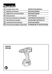 Makita DDF480Z Instruction Manual