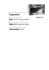 Atag MA3011CUU/A06 Instructions For Use Manual