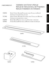 Toto YP990 Installation And Owner's Manual