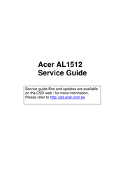 Acer AL1512 Service Manual
