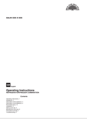 Hotpoint XAL85 Series Operating Instructions Manual