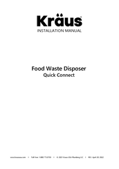 Kraus WasteGuard KWD100-100MBL Installation Manual