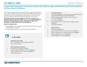 Crestron UC-B30-Z-WM Quick Start Manual