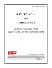 CEECO SSP-570-D Service Manual