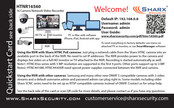 SHARX SECURITY HTNR16560 Quick Start Card