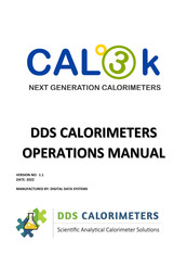 DDS Calorimeters CAL3K-F Operation Manual