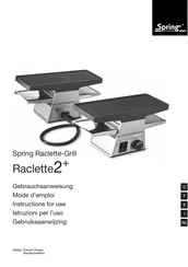 Spring Raclette2+ Instructions For Use Manual