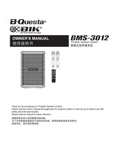 BIK B-Questa BMS-3012 Owner's Manual