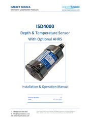 ImpactSubsea ISD4000 Installation & Operation Manual