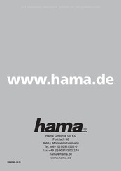 Hama 00040980 Operation User's Manual