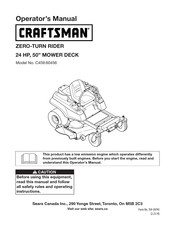 Craftsman C459.60456 Operator's Manual