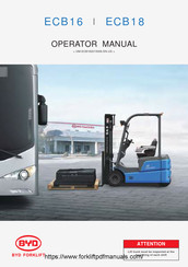 BYD ECB18 Operator's Manual