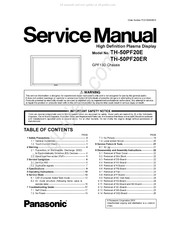 Panasonic TH-50PF20E Service Manual