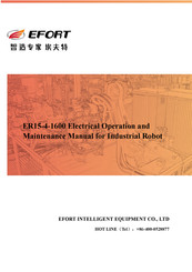 EFORT ER15-4-1600 Operation And Maintenance Manual