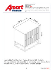 Amart Furniture Valdis 73870 Assembly Instruction Manual