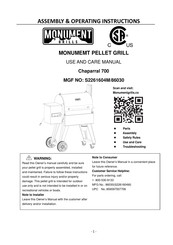 Monument Grills Chaparral 700 Assembly & Operating Instructions