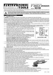 Sealey SG100 Instructions