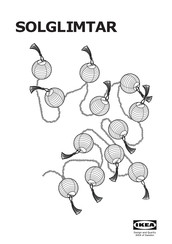 IKEA SOLGLIMTAR Manual