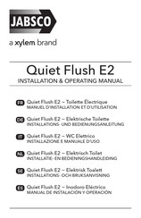 Xylem JABSCO Quiet Flush E2 Installation & Operating Manual