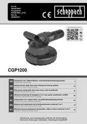 Scheppach CGP1200 Instruction Manual