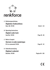 Renkforce 751781 Operating Instructions Manual