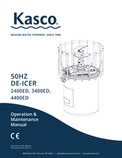 Kasco De-Icer 3400ED Operation & Maintenance Manual