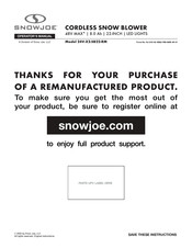 SNOWJOE 24V-X2-SB22-RM Operator's Manual