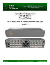 Matrix Switch Corporation MSC-2HD2416S Product Manual