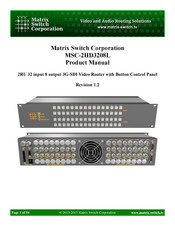 Matrix Switch Corporation MSC-2HD3208L Product Manual