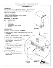 Middle Atlantic Products MFR-FANKIT-2 Installation Instructions