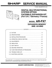 Sharp AR-FX7 Service Manual