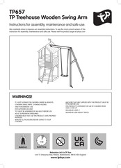 TP Treehouse Wooden Swing Arm TP657 Instructions For Assembly, Maintenance And Safe Use