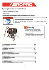 Aeropro R520 Operating Instruction And Safety Manual