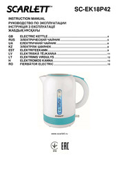 Scarlett SC-EK18P42 Instruction Manual