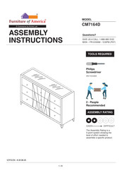 Furniture of America CM7164D Assembly Instructions Manual