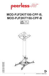 peerless-AV MOD-PJF2KIT150-CPF-B Installation Instructions Manual