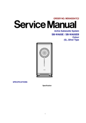 Panasonic SB-WA05EB Service Manual