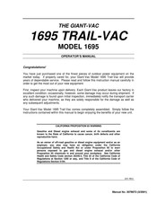 Giant-Vac 1695 Operator's Manual