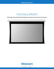 Stewart Filmscreen Visionary Medio Owner's Manual