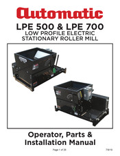Automatic LPE 700 Operator's & Installation Manual