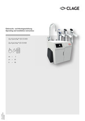 clage Zip HydroTap G5 CS 100 Operating And Installation Instructions
