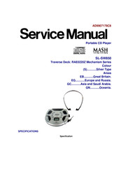 Panasonic SLSW850 - PORT. CD PLAYER Service Manual