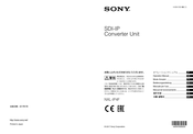 Sony NXL-IP4F Operation Manual
