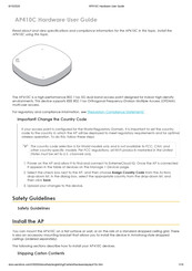 Aerohive AP410C Hardware User's Manual