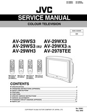 JVC AV-29WX3 Service Manual