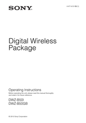 Sony DWZ-B50GB Operating Instructions Manual