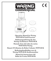 Waring WFP14K Operation Manual